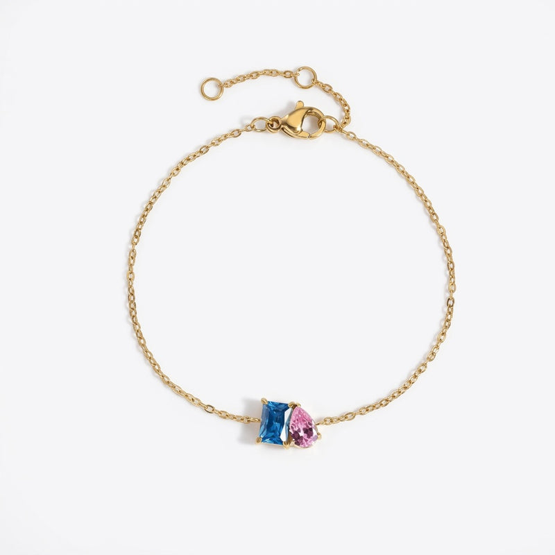 Aquamarine Stone Bracelet “Esmira Tide”