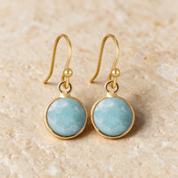 Aquamarine Stone Earrings "Precious"
