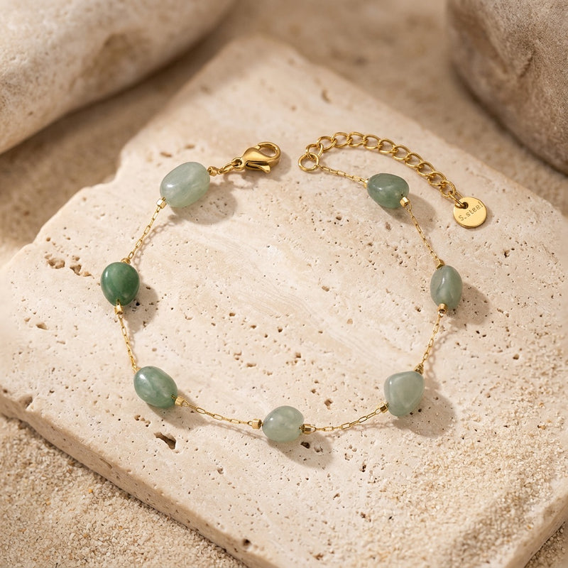 Aventurine Stone Bracelet "Luneria"