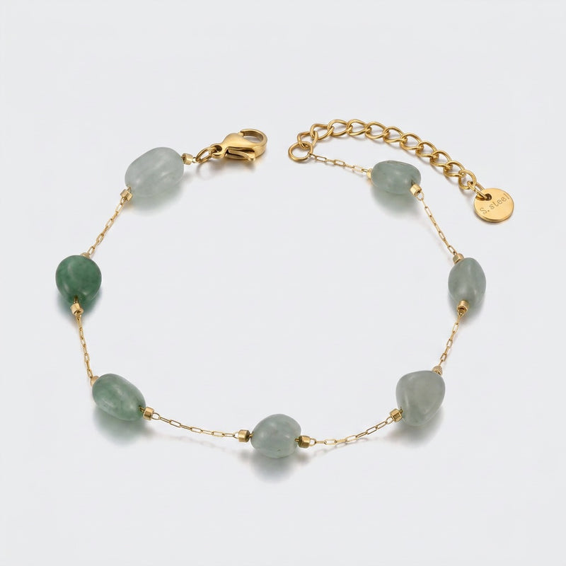 Aventurine Stone Bracelet "Luneria"