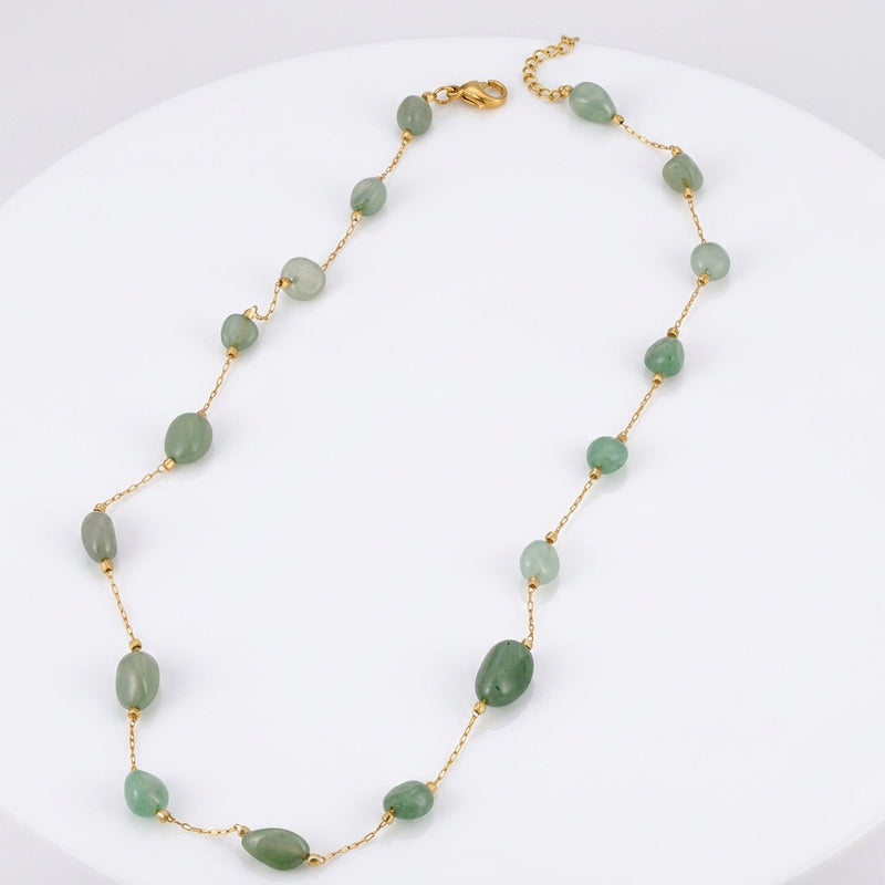 Aventurine Stone Necklace "Lunatic"