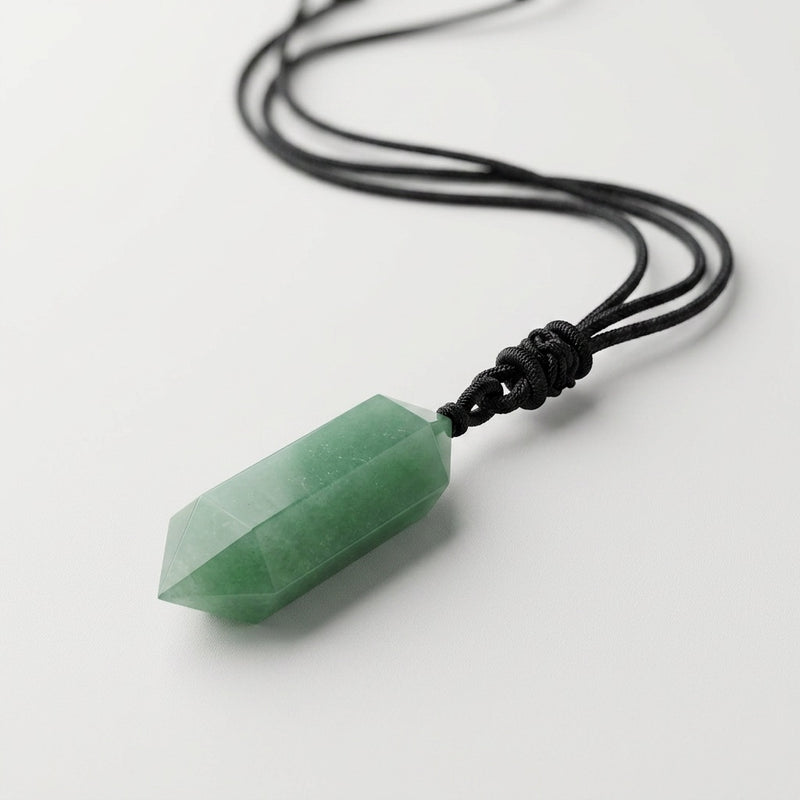 Aventurine Gemstone Necklace "Totem"