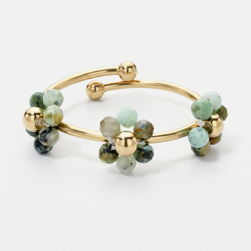 Aventurine Ring "Flower"
