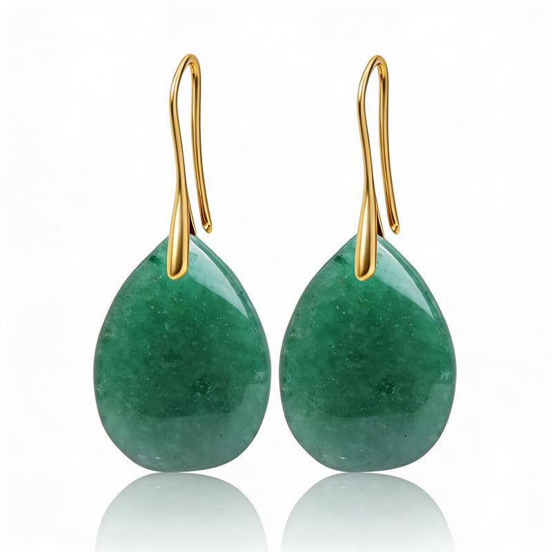 Aventurine Earrings "Zelyra"