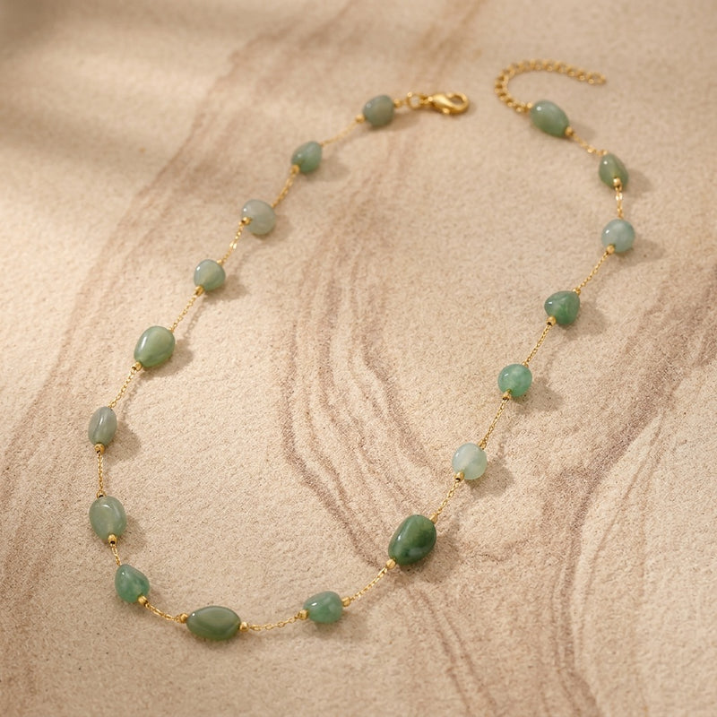Aventurine Stone Necklace "Lunatic"