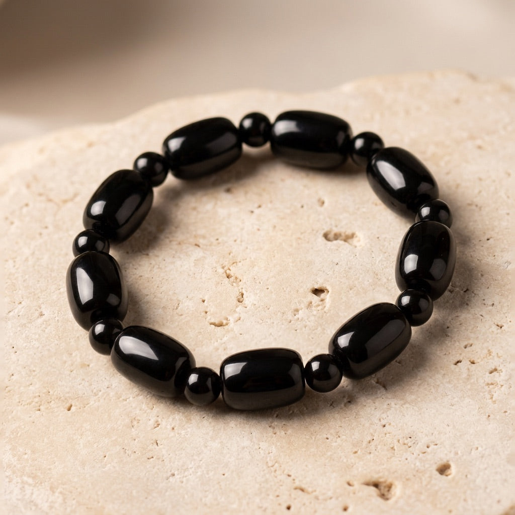Black Agate Bracelet "Elyra"