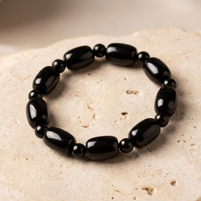 Black Agate Bracelet "Elyra"