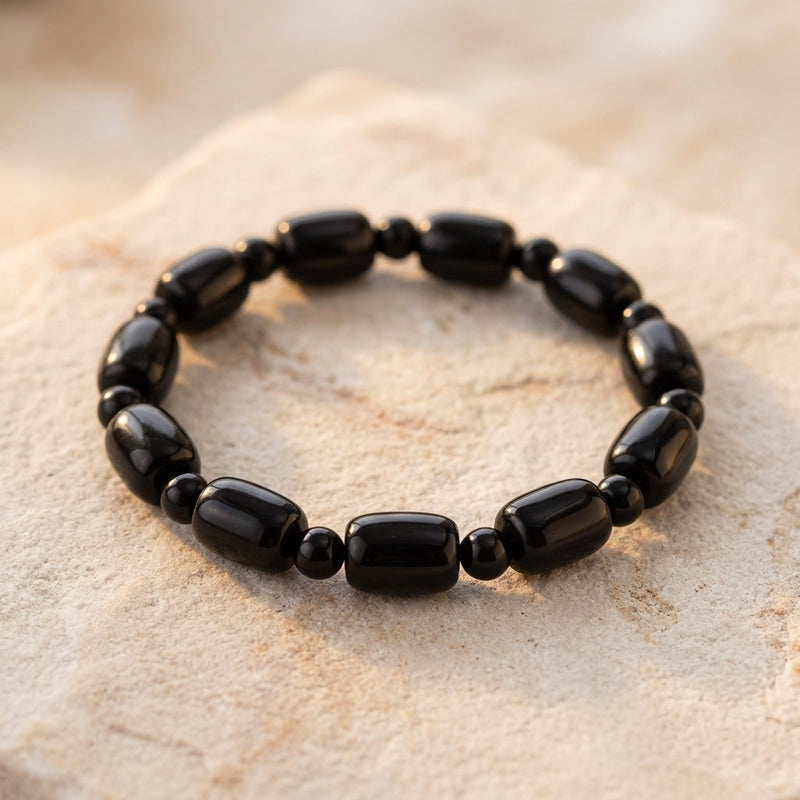 Black Agate Bracelet "Elyra"