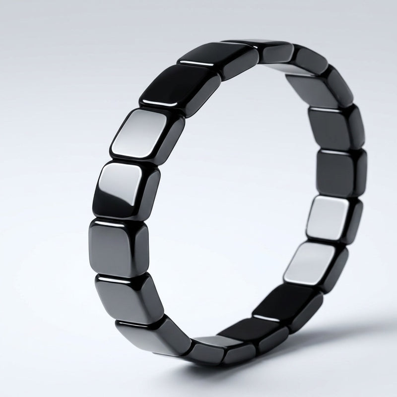 Hematite Stone Bracelet "Shadow Core"
