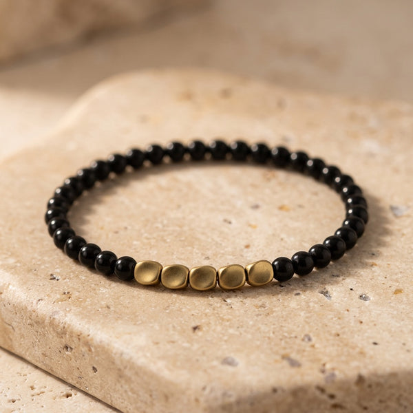 Black Obsidian Bracelet "DIVIN"