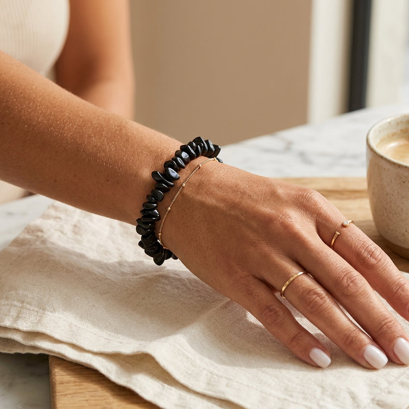 Black Obsidian Bracelet "Nama"