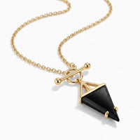 Black Obsidian Necklace "Hero"