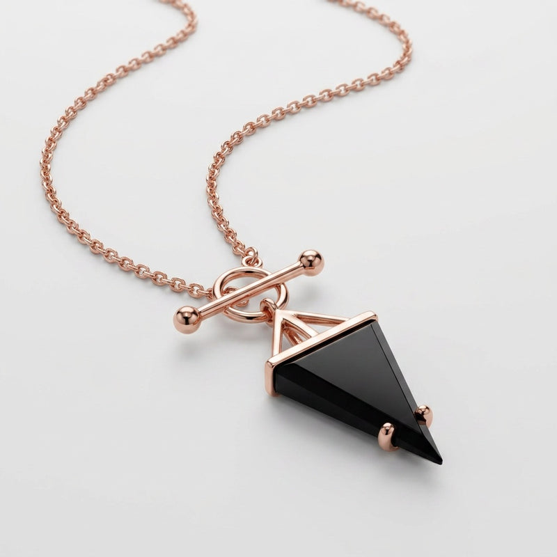 Black Obsidian Necklace "Hero"