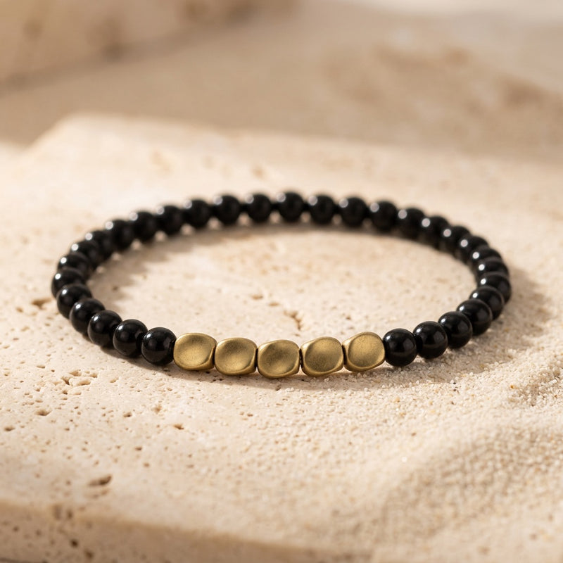 Black Obsidian Bracelet "DIVIN"