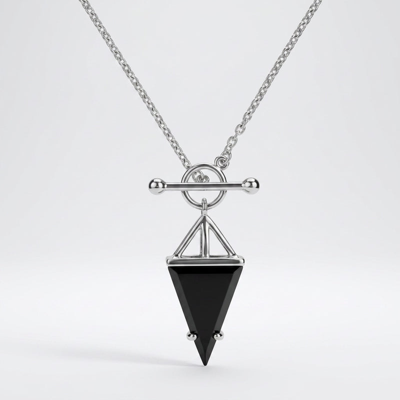 Black Obsidian Necklace "Hero"
