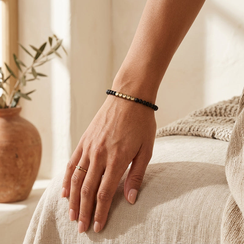Black Onyx bracelet "DIVIN"