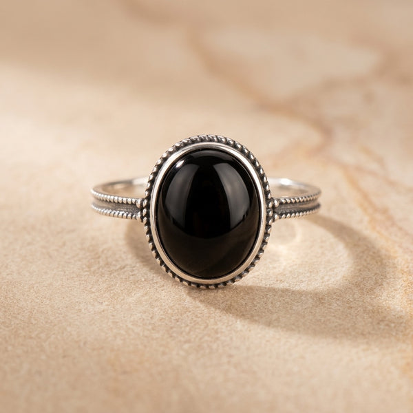 Black Onyx Ring "Kagehiro"