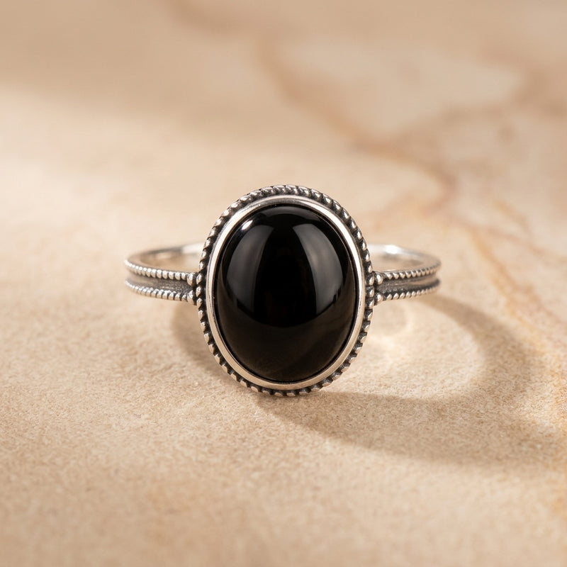 Black Onyx Ring "Kagehiro"