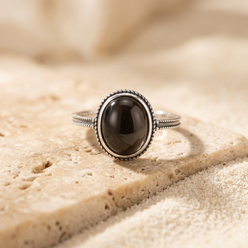 Black Onyx Ring "Kagehiro"