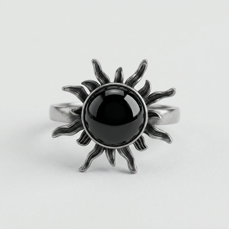 Black Onyx Ring "Solvaryn"