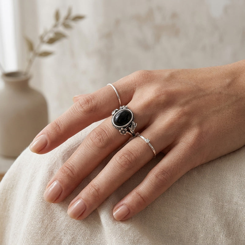 Black Onyx Ring "Yametsu"