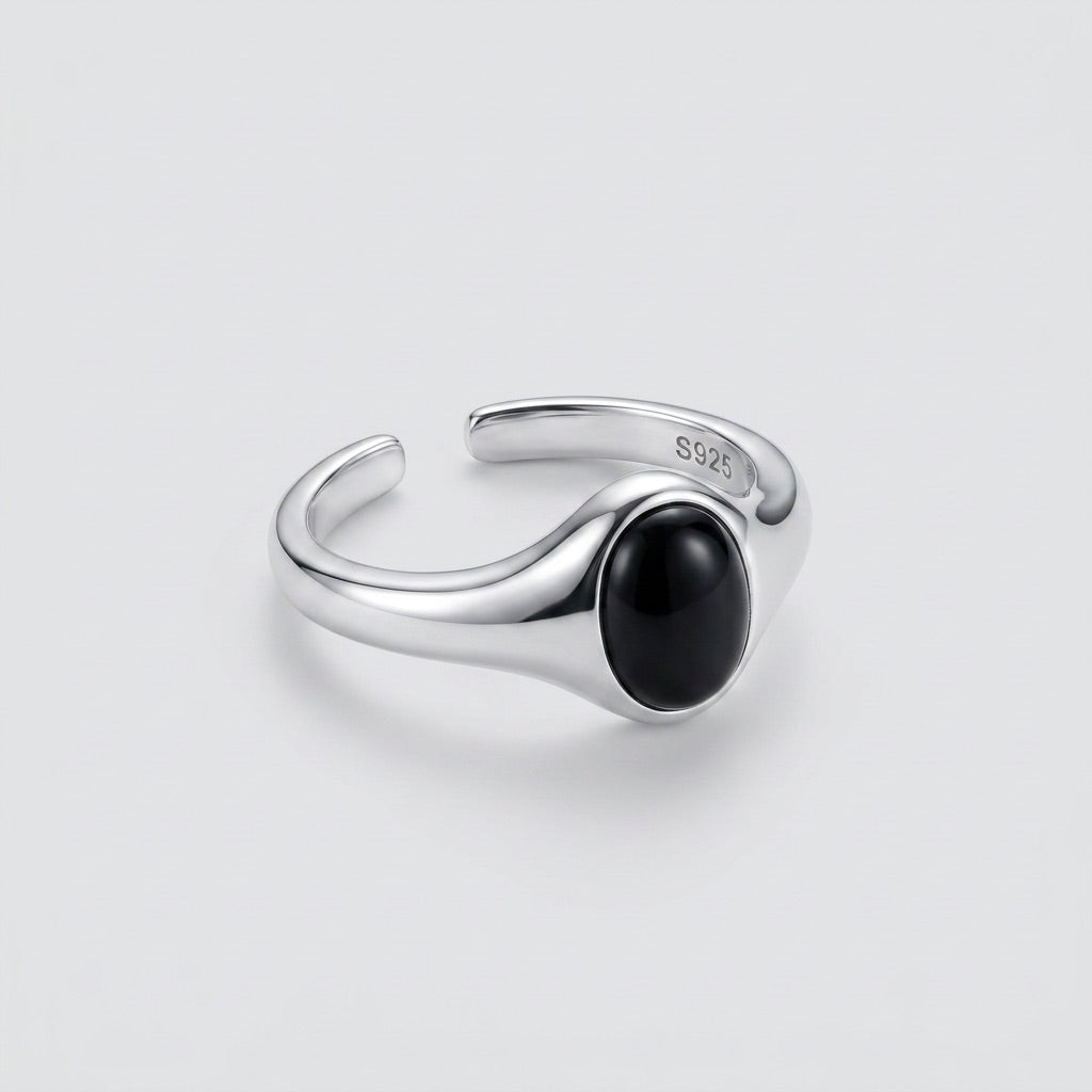 Black Tourmaline Ring 