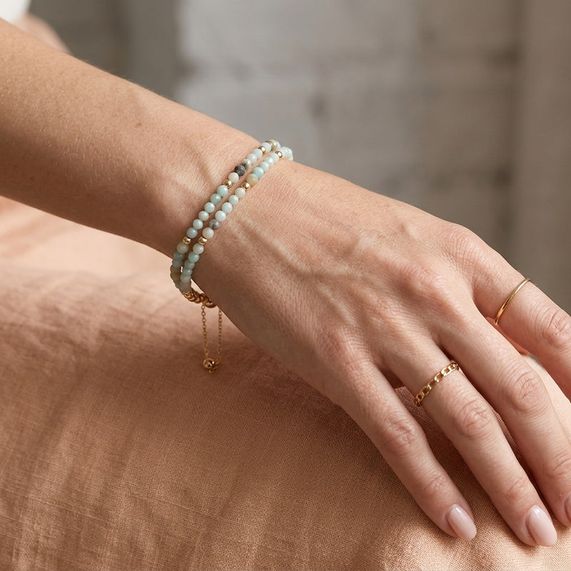 Amazonite Stone Bracelet "Celest"
