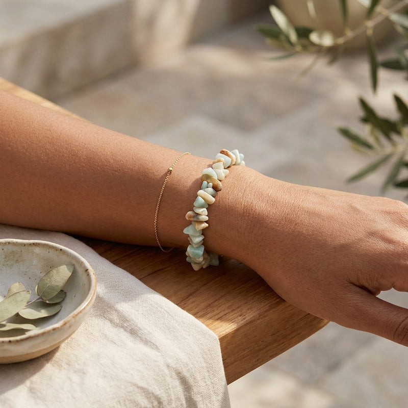 Amazonite Stone Bracelet "Nama"