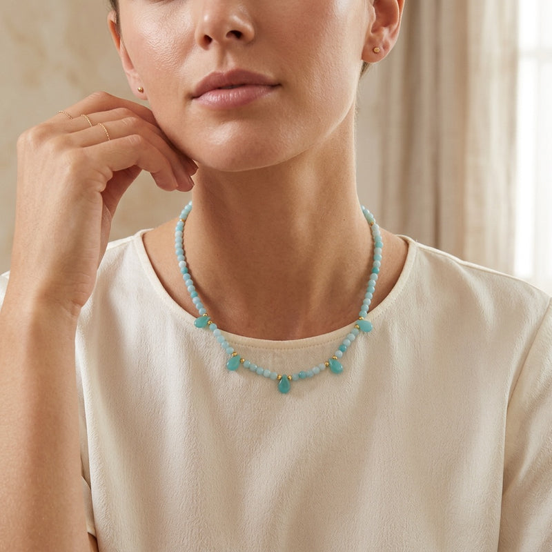 Amazonite Necklace "Reflection"