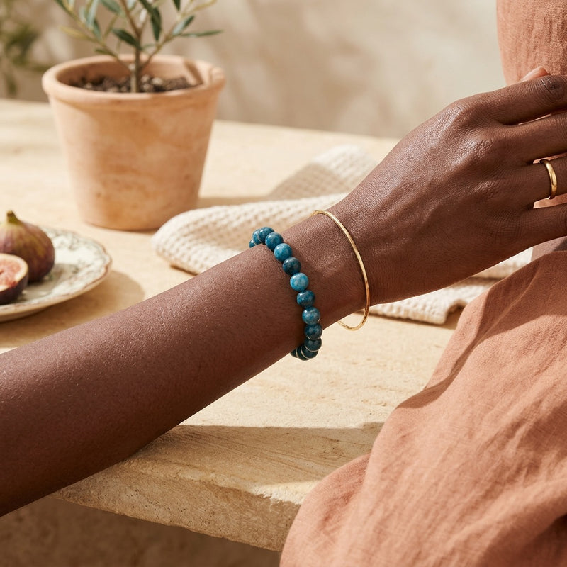 Blue Apatite Bracelet "Element"