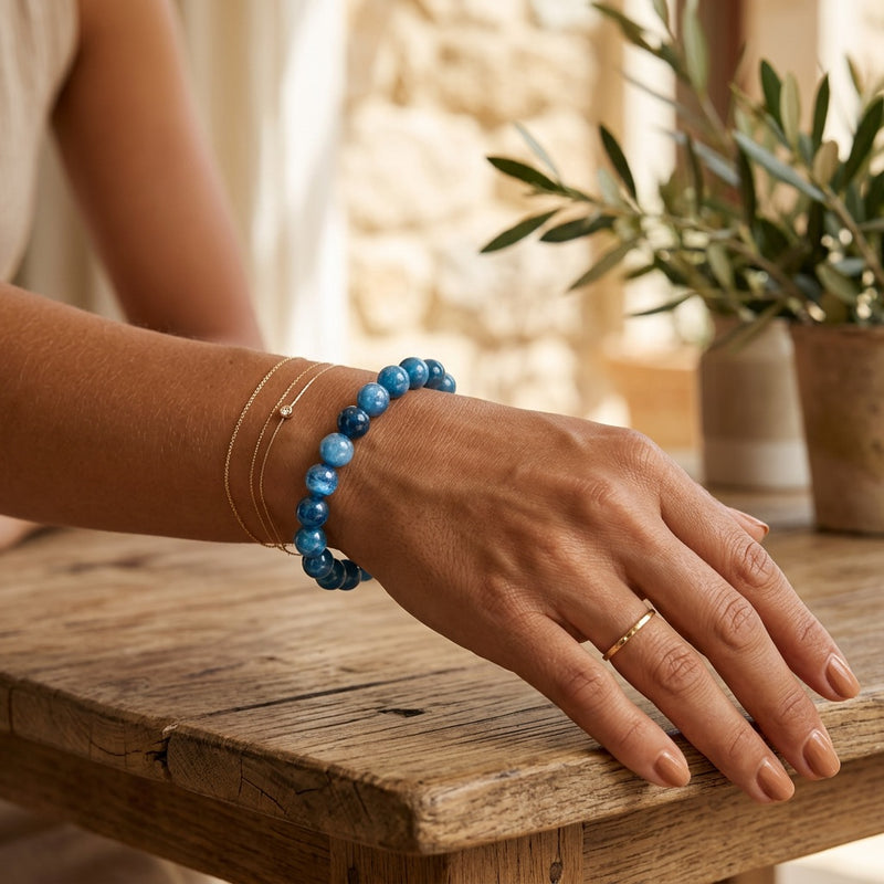 Blue Apatite Bracelet "Element"
