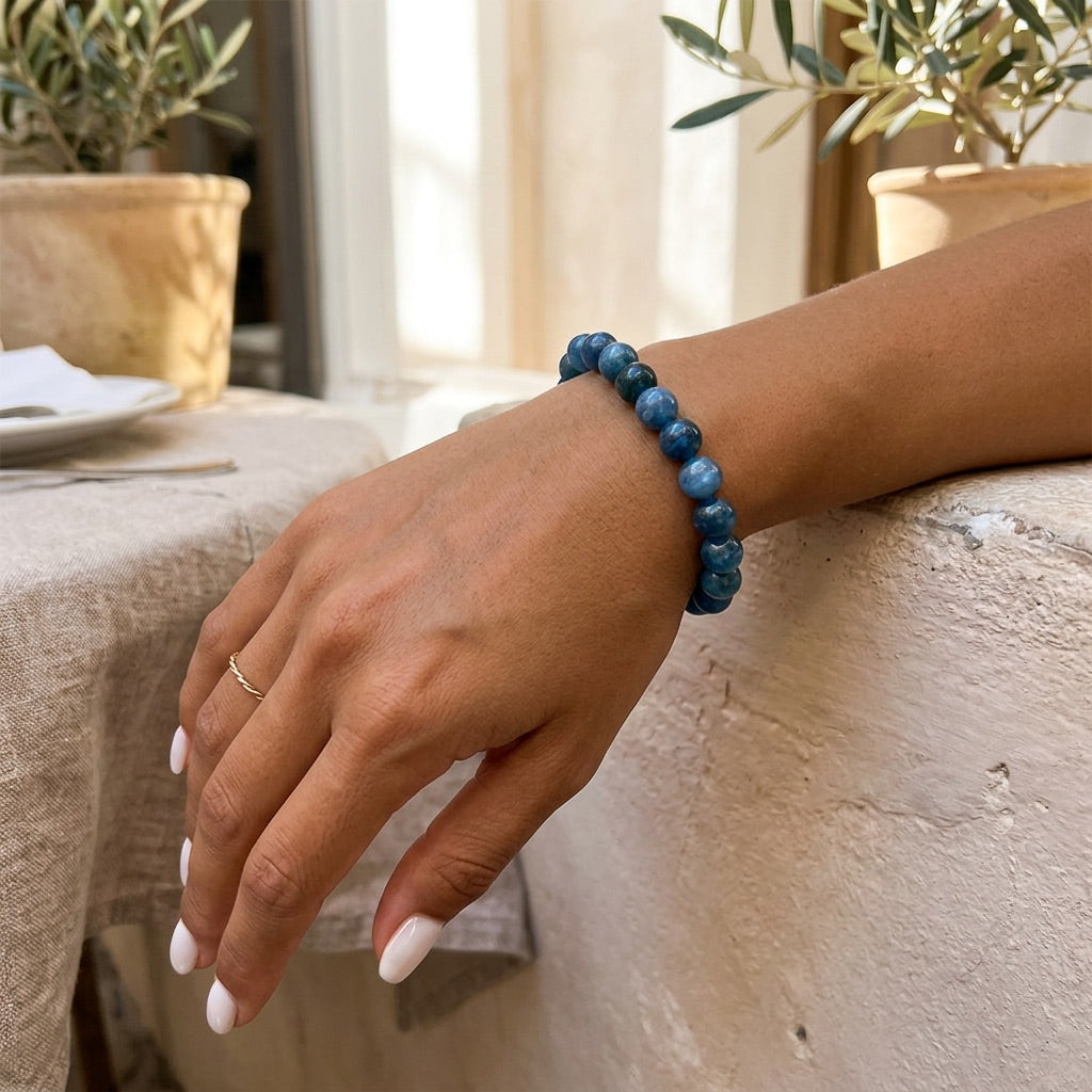 Blue Apatite Bracelet "Element"