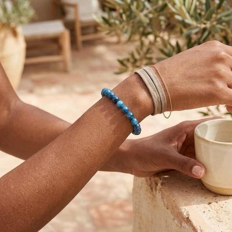 Blue Apatite Bracelet "Element"