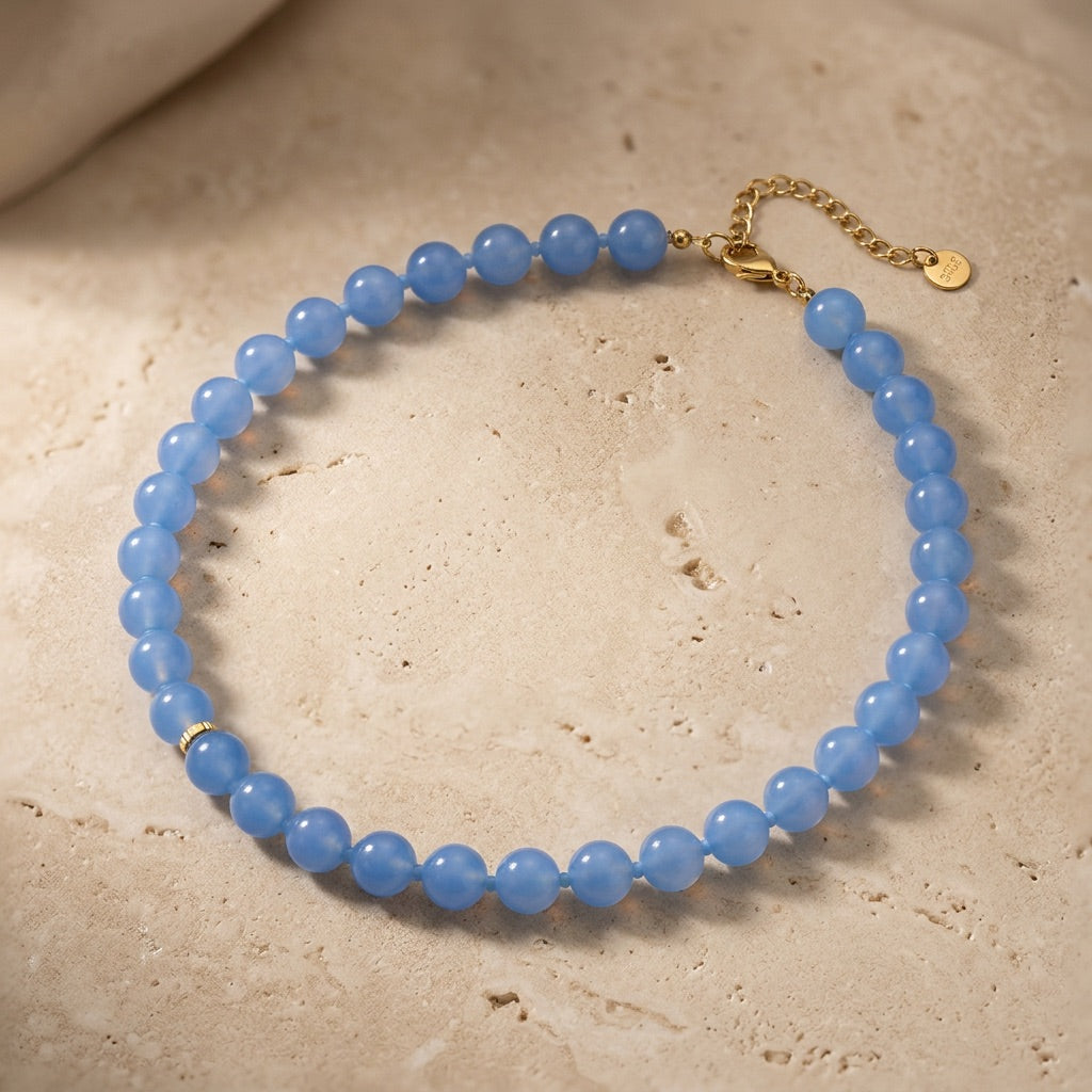 Blue Calcite Necklace “Element”