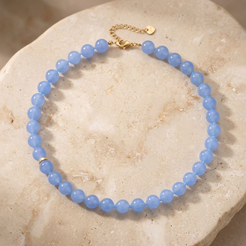 Blue Calcite Necklace “Element”