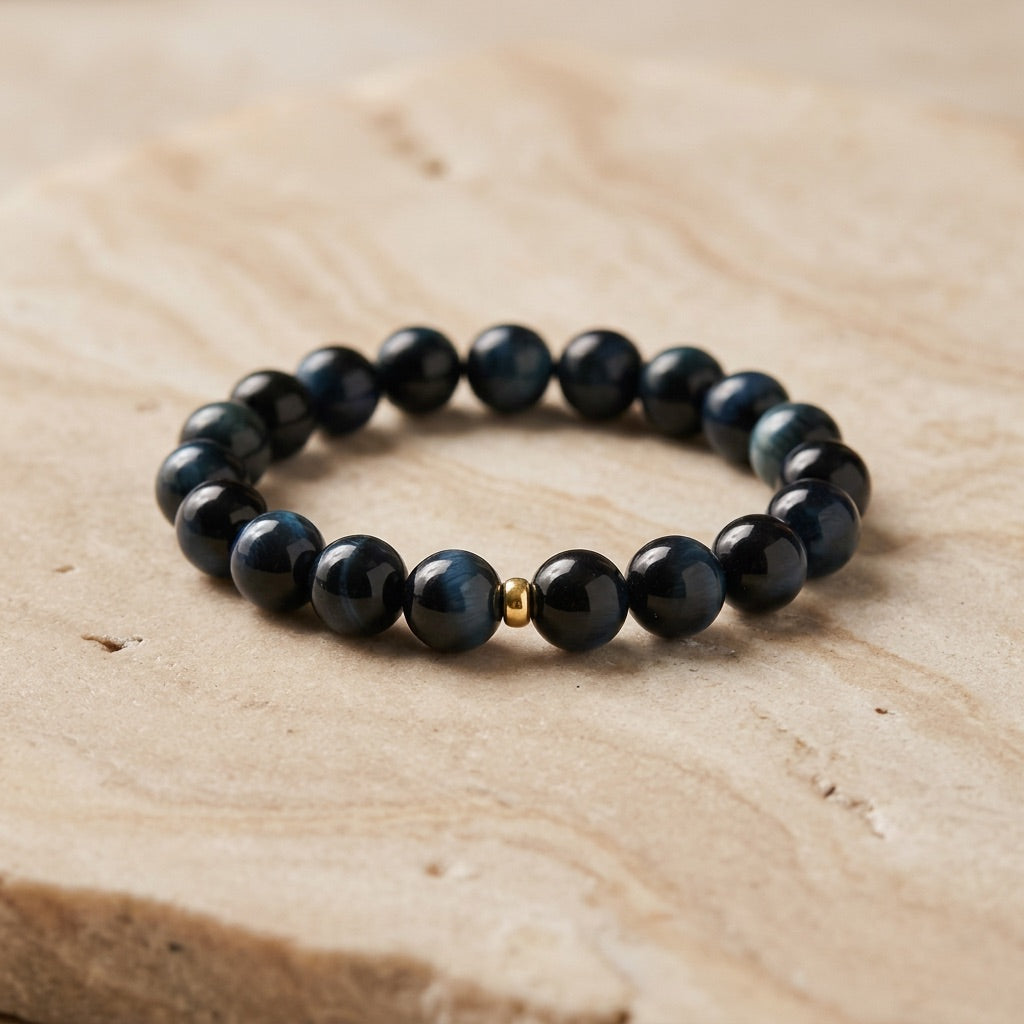 Blue Hawk Eye Bracelet “Kairo”