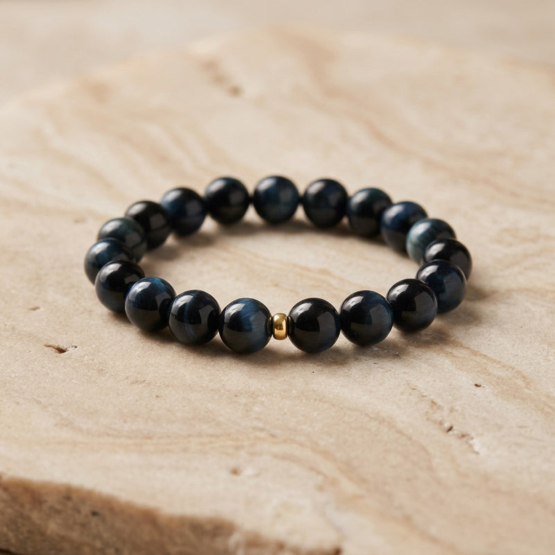 Blue Hawk Eye Bracelet “Kairo”