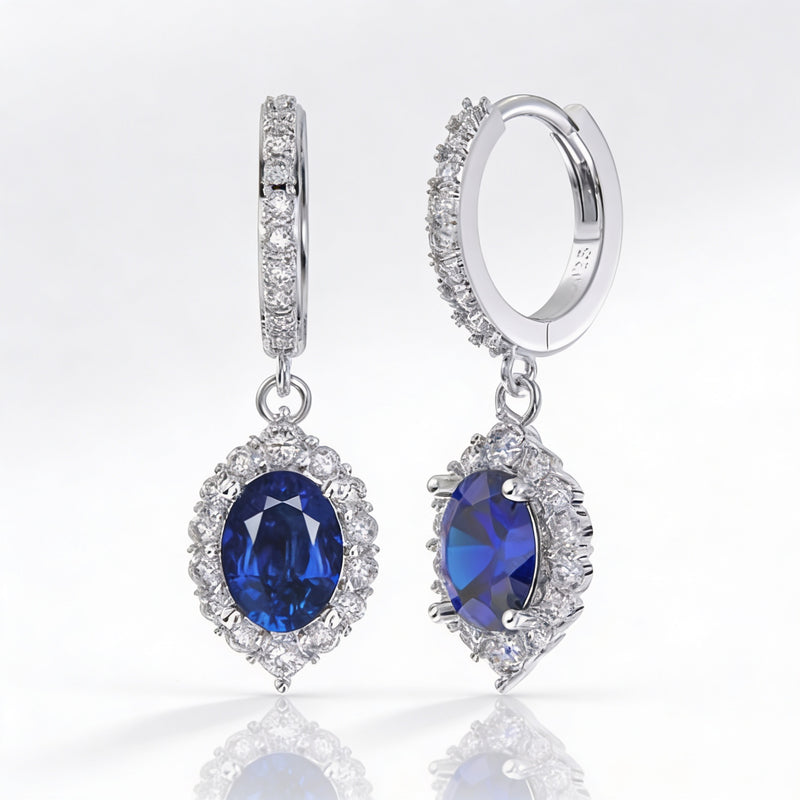 Blue Sapphire Earrings “Astrielle”