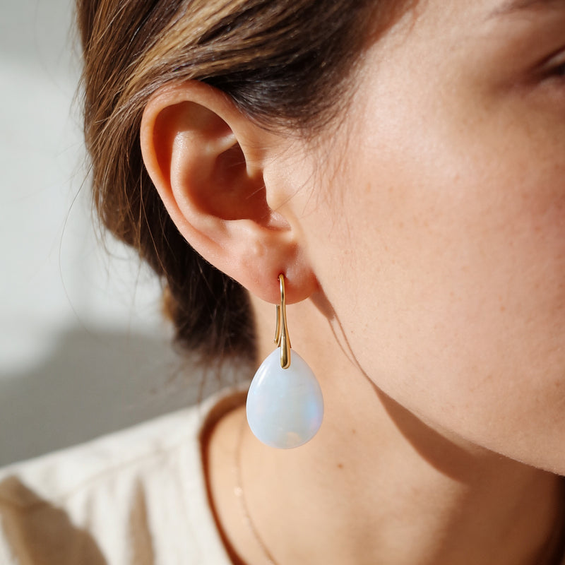 Opal Stone Earrings “Moonflare”