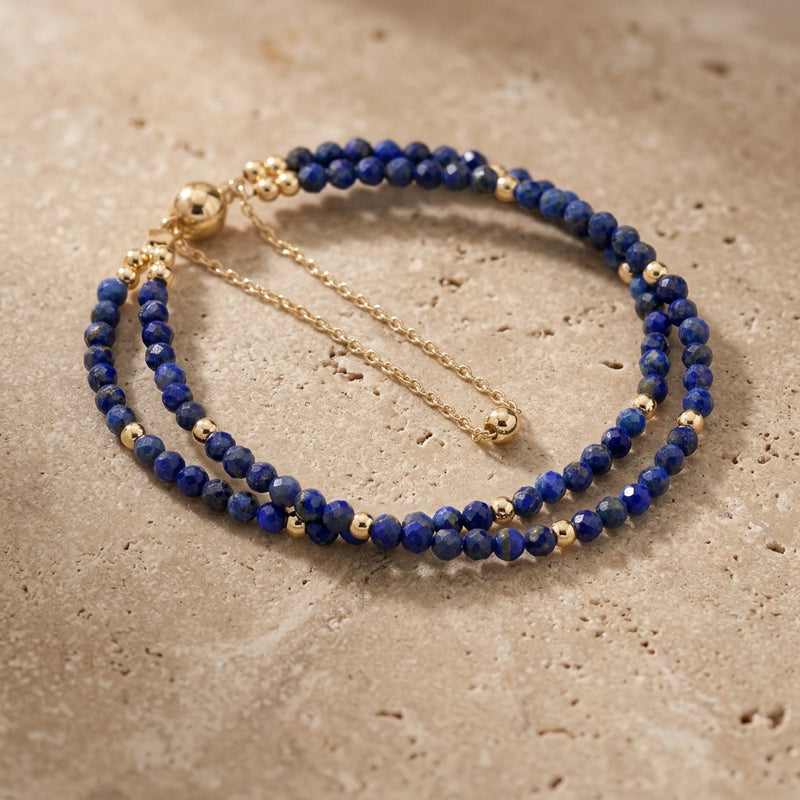 Lapis Lazuli Stone Bracelet "Rivera Noctis"