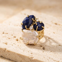 Lapis Lazuli Stone Ring "Diana"
