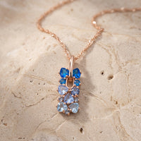Blue Sapphire Necklace "Gradient"