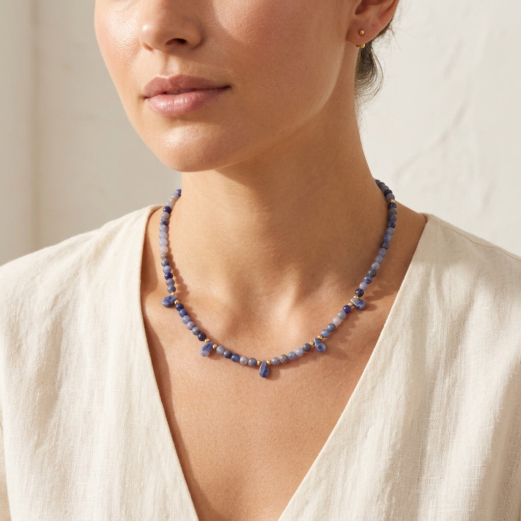 Sodalite Necklace "Reflection"