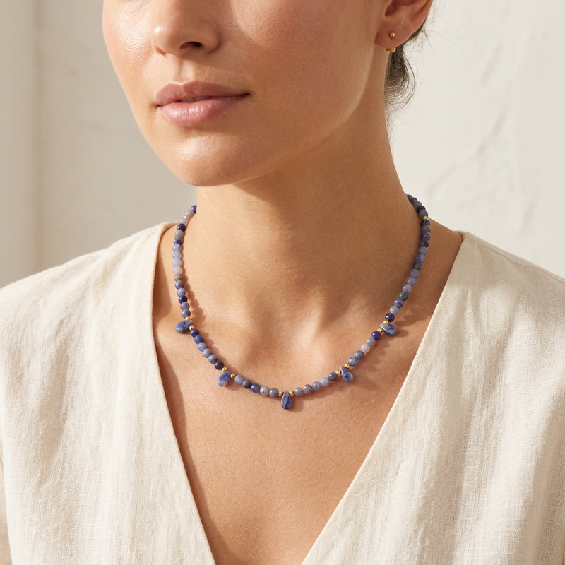 Sodalite Necklace "Reflection"