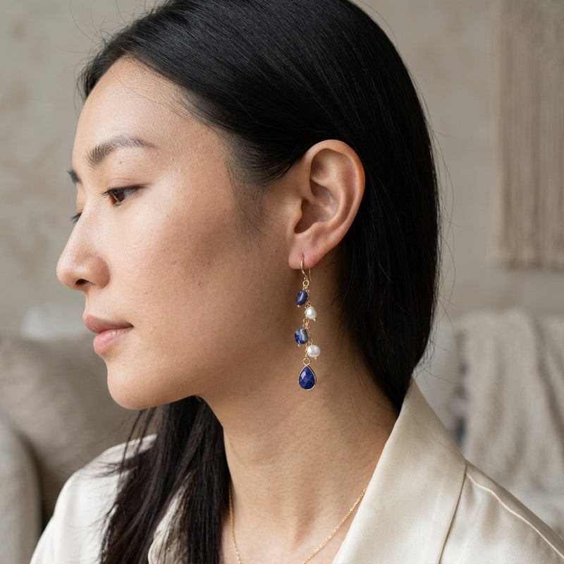 Lapis Lazuli Earrings “Mirelya”