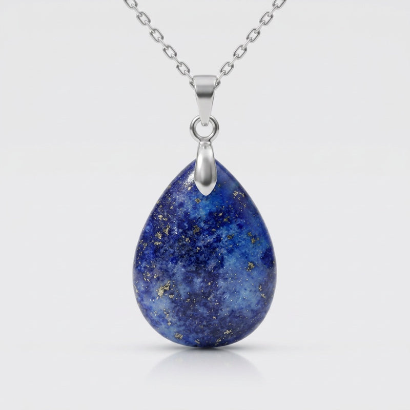 Lapis Lazuli Stone Necklace "Perle"