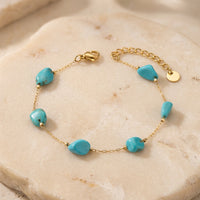 Turquoise Stone Bracelet “Celestara”