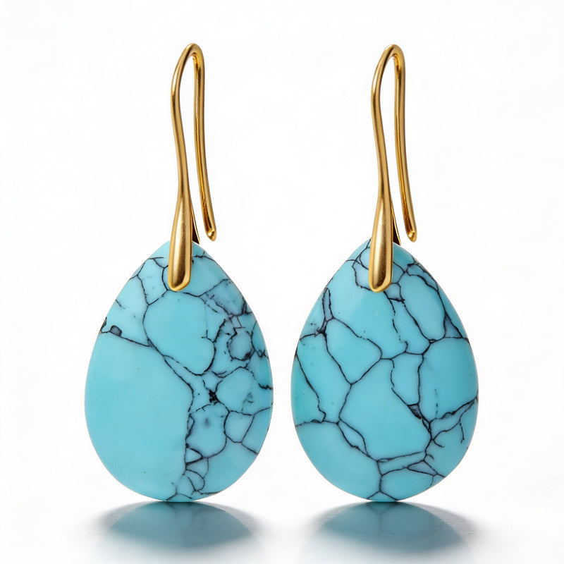 Turquoise Earrings "Aureline Drift"