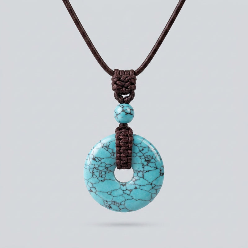Timeless Turquoise Stone Pendant Orbit