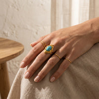 Turquoise Ring "Solara"
